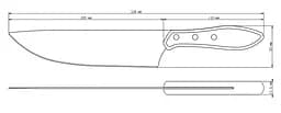 Ніж для м'яса Barbecue Polywood, 203 мм TRAMONTINA kuh0016865 - мініатюра 5