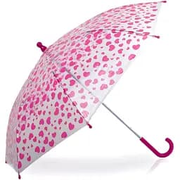 Дитяча парасолька-палиця механічна Happy Rain 73 см рожева
