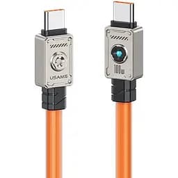 Кабель Usams US-SJ684 Type-C TO Type-C 100W 1.2 м orange