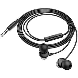 Наушники проводные вакуумные Borofone BM78 с микрофоном Jack 3.5 серые