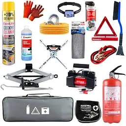 Набор Huragan для техпомощи с компрессором и фонарем 16 ед. (na_164)