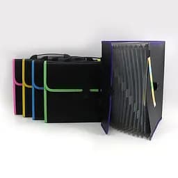 Папка-портфель с разделами Студент, 33x25x3 см, замок, 13 отделений, 70S (в ассортименте)