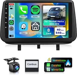 Автомобильная стереосистема для Vauxhall/Opel Meriva 2010-2014 с беспроводным Carplay, Android Auto, Podofo 4G+64G Android 13