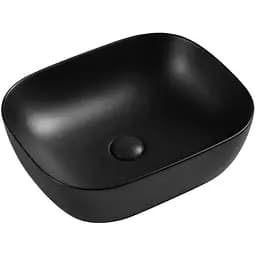 Умивальник накладний керамічний Mixxus Premium Diverse-0101 Black 490x395x150 мм MP6485, Чорний матовий