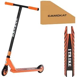 Самокат трюковый iTrike 34х10х85 см Оранжевый 000223021