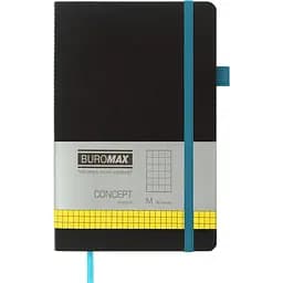 Книга записна Buromax Concept в клітинку 195х125 мм салатова 96 аркушів (BM.291162-15)