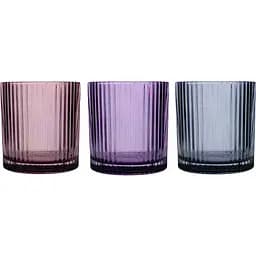 Склянка низька Ecomo Party 340 мл в асортименті (CYL-0340-LIN)