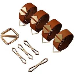 BDSM набор Lockink Hogtie Set коричневый