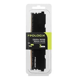 Модуль пам`ятi DDR4 16GB/3200 Prologix Black (PRO16GB3200B4) - мініатюра 2