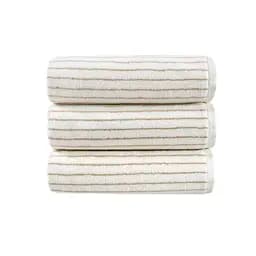 Рушник Lotus Home Готель Premium - Microcotton Stripe Ecru-Kahve 70x140 550 г/м²