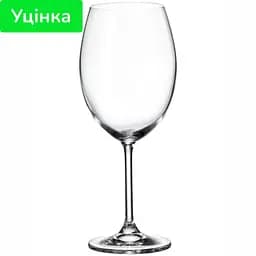 Уцінка. Набір келихів для вина Crystalite Bohemia Colibri 580 мл 6 шт. (4S032/00000/580)