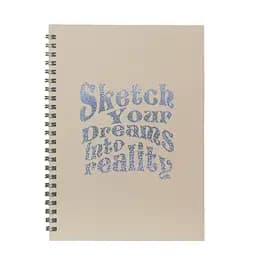 Скетчбук "Втілюй свої мрії" 13103-KR з кремовими листами, А5, на спіралі