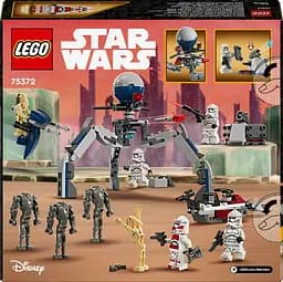 Конструктор LEGO Star Wars Клони-піхотинці й Бойовий дроїд. Бойовий набір 215 деталей (75372) - мініатюра 9