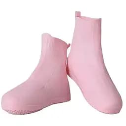 Бахилы на обувь от воды и грязи резиновые 903 L (37-39) Pink (15061)