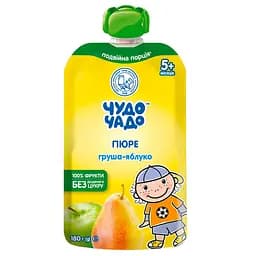 Пюре Чудо-чадо Груша-яблоко без сахара 180 г