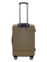 Валіза середня M ABS-пластик Worldline Airtex 652 69×45×29см 88л Шампань - мініатюра 3