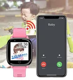 Розумний дитячий смарт-годинник Lemfo S52 з GPS трекером, SIM-картою, відеодзвінком, камерою та кнопкою SOS Чорний - мініатюра 6