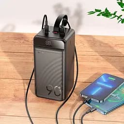 Зовнішній акумулятор Hoco J123D Element 90000mAh 22.5W Black [612104] [117442] - мініатюра 6
