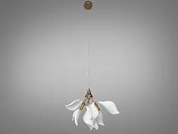 Модная подвесная керамическая люстра в гостиную, 3 лампы, золото.