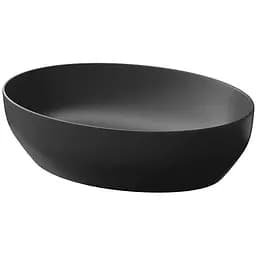 Умивальник на стільницю Cersanit Larga еліпс 50x38 антрацит матовий K677-014