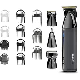 Набір для стрижки Babyliss Super-X Metal Black Edition для голови, вусів, бороди, носа і тіла чорний (MT991E) - мініатюра 2