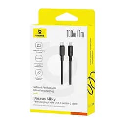 Кабель Baseus Type-C to Type-C Silky Series Fast Charging Cable 100W 1 м - мініатюра 2