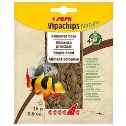 Сухий корм Sera Vipachips Nature для акваріумних донних риб чипси 15 г (BR00516)