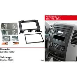 Перехідна рамка Mercedes-Benz Sprinter, Volkswagen Crafter ACV 381190-27 - мініатюра 3