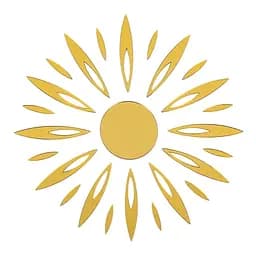 Дзеркальний декор Wall Sticker SW-00002522 акриловий самоклеючий 25 шт. золото