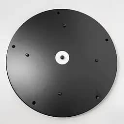 Кругла стельова основа у чорному кольорі на 5 підвісів 40х2,5 см | Line F | Арт. BASE 5 BK