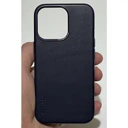 Оригінальний шкіряний чохол Decoded Leather Case MagSafe для iPhone 13 Pro (6.1") Matt Navy Blue - мініатюра 2