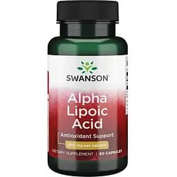 Натуральна добавка Swanson Alpha Lipoic Acid 600 mg, 60 капсул