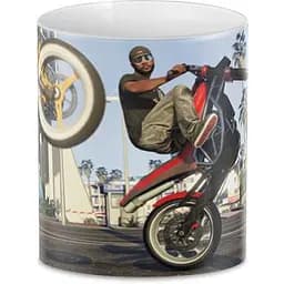 Кухоль GeekLand GTA ГТА божевільна їзда GT.02.18 330 мл білий