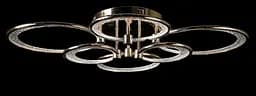 Люстра стельова LED Splendid Ray LT98120/2+2+2, 6 ламп, золото/білий, 84 см, сучасний стиль з димером