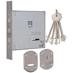 Замок врізний сувальдний дверний FZB CY8082 CP