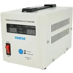 Стабілізатор напруги релейний Conter SVR-PLUS-500VA/375W Q8 однофазний LED DC150-270V AC230±8% 2 x Shuko
