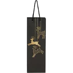 Пакет Новорічний паперовий Олені 2639 Різнокольоровий