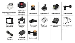 Екшн камера Eken H9R 4k Wi-Fi Black Original - мініатюра 6