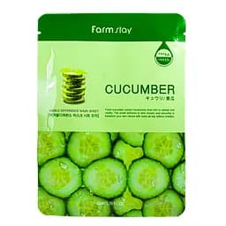 Маска для лица FarmStay Cucumber тонизирующая с экстрактом огурца 23 мл