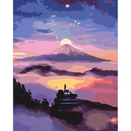 Картина за номерами на підрамнику Brushme Бузковий захід сонця