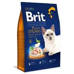 Сухой корм Brit Premium Cat by Nature Indoor для кошек живущих в помещении с курицей 8 кг