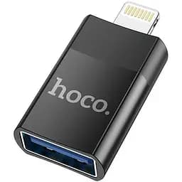 Переходник Hoco Lightning to USB female adapter UA17 адаптер папа мама