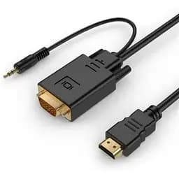 Кабель Cablexpert HDMI - VGA+3.5 мм V 1.4 (M/M), 3 м, чорний пакет (A-HDMI-VGA-03-10)