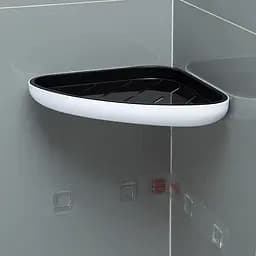 Полиця кутова МВМ My Home BP-26 біла з чорним (BP-26 WHITE/BLACK) - мініатюра 9
