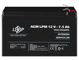 Акумуляторна батарея для ДБЖ LogicPower AGM 12 V / 7.5 А*ч (LP3864)