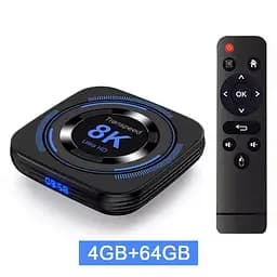 Transpeed H618 4/64Gb, Смарт ТВ приставка медіа плеєр 8K HDR Android SmartTV Box, налаштування Android TV у подарунок, YouTube та фільми без реклами - мініатюра 2