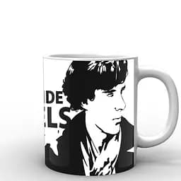 Кухоль GeekLand Шерлок Холмс Sherlock of angels SH.002.14 330 мл білий