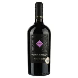 Вино Fantini Farnese Zolla Primitivo di Manduria, червоне, напівсухе, 14,5%, 0,75 л (8000017138962)