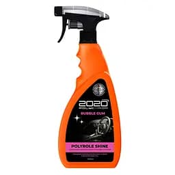 Глянцевый полироль для пластика и винила Polychrom 2020 Polyrole Shine с ароматом бабл гамм 500 мл