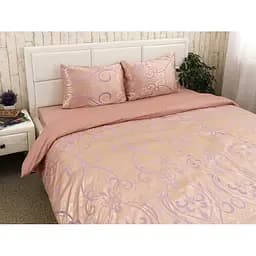 Комплект постельного белья Руно Beige, сатин набивной, евростандарт (845.137АЖ_Бежевий)